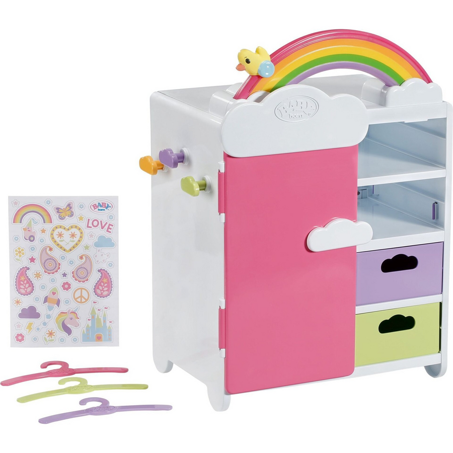 BABY born Rainbow Wardrobe skriňa pre bábiku (836040)-0