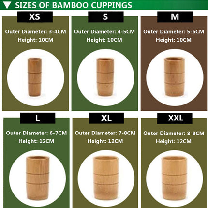 Carbonized bamboo bamboo tube cupping cupping