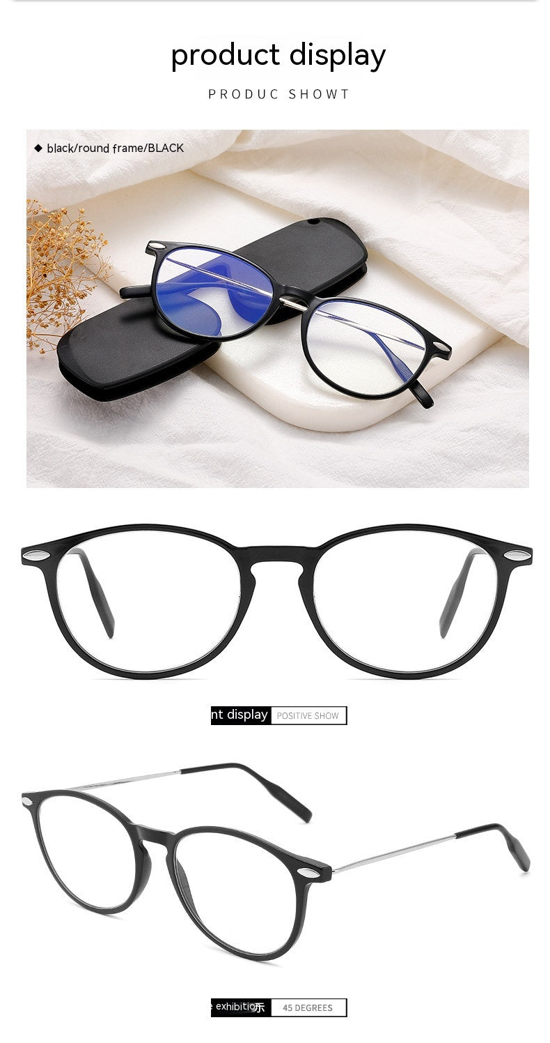 HD Flat Reading TR90 Screw-free Collapsible Presbyopic Glasses