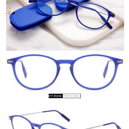 HD Flat Reading TR90 Screw-free Collapsible Presbyopic Glasses