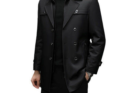 Men's Duster Mid-length Detachable Liner With Cotton Belt