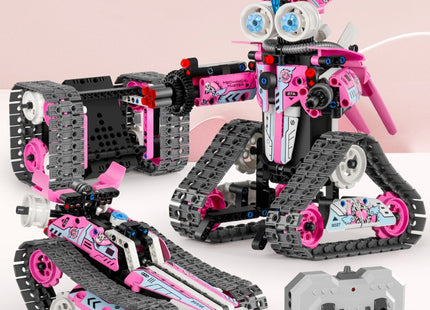 Children's Programming Robot Building Blocks Mechanical Dog Assembled Remote Control Toys