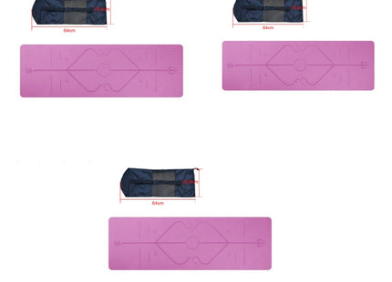 TPE yoga mat body position line 6mm non-slip environmental protection fitness yoga mat