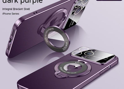 Large Window Magnetic Invisible Bracket Phone Case