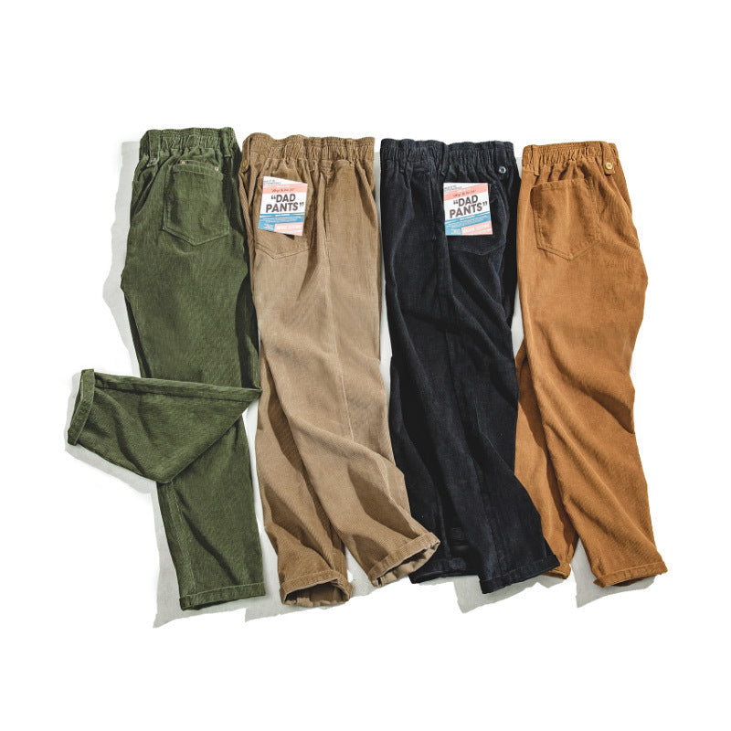 Straight Tube Wide Leg Loose Casual Trousers For Men