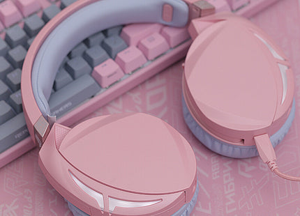 Pink version of noise-canceling headphones