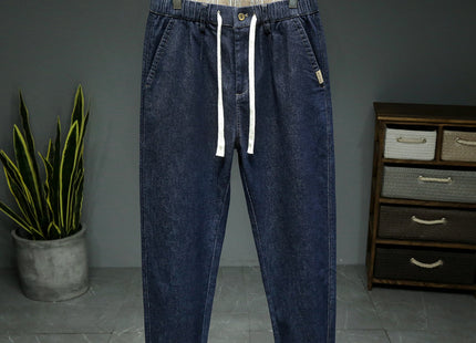 Men's Simple Elastic Waist Jeans