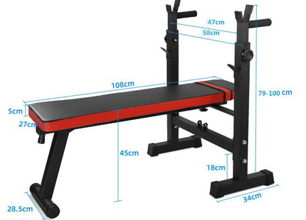 Horizontal Bench Weight Lifting Bed Barbell Suit