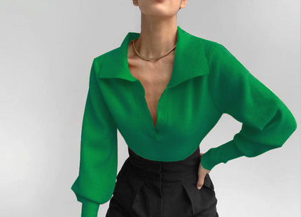 Paul Lapel Elegant Top Sweater