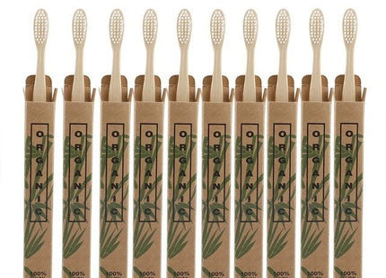 10 Bamboo toothbrushes