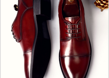 Men's business leather dress shoes, youth shoes, men