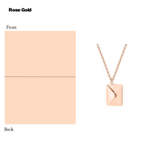 Silver Necklace Women Envelope Lover Letter Pendant Best Gifts For Girlfriend