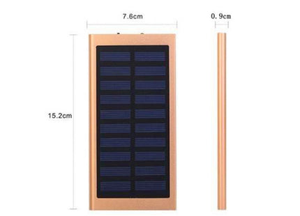 Ultra-thin metal solar power bank