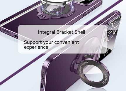 Large Window Magnetic Invisible Bracket Phone Case
