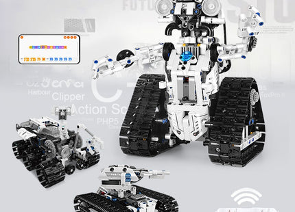 Children's Programming Robot Building Blocks Mechanical Dog Assembled Remote Control Toys