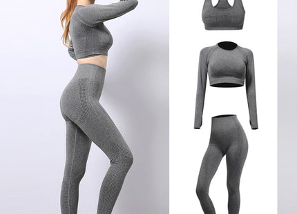 Seamless Yoga Wear Sports Suit Outdoor Fitness Vest Quick Dry Tight Sportswear Yoga Pants Women