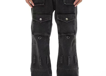 American Retro Multi-pocket Jeans For Men And Women