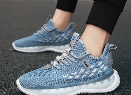 Mesh Sneakers Men Lace Up Running Shoes