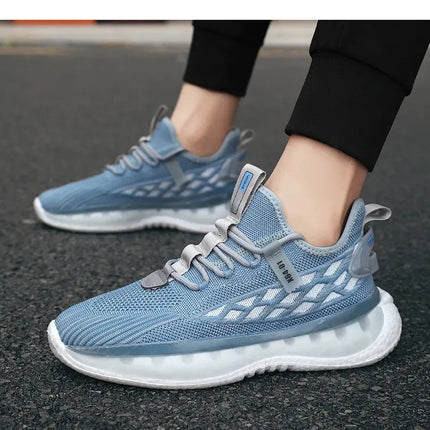 Mesh Sneakers Men Lace Up Running Shoes