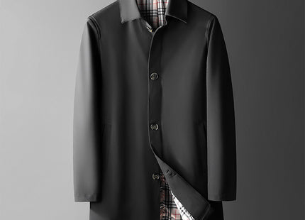 Men's Mid-length Trendy Casual Loose Trench Coat