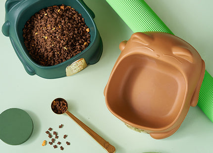 Pet Food Bowl Anti-Choking Cat Feeder Bowl Cat Neck Protection Food Bowl Raised Pet Cat Dog Food Bowls, Pet Food Bowls With Anti Slip Rubbers, Anti-Vomiting Prevent Choking