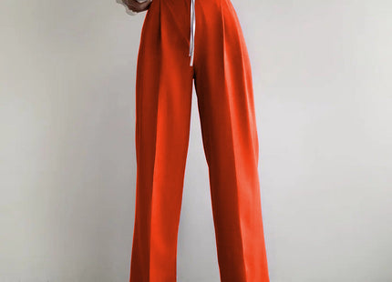 TrendChic - High-Waist Wide Leg Trousers
