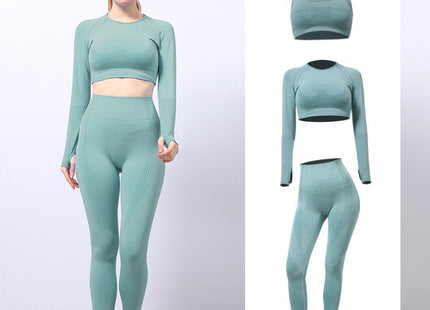 Seamless Yoga Wear Sports Suit Outdoor Fitness Vest Quick Dry Tight Sportswear Yoga Pants Women