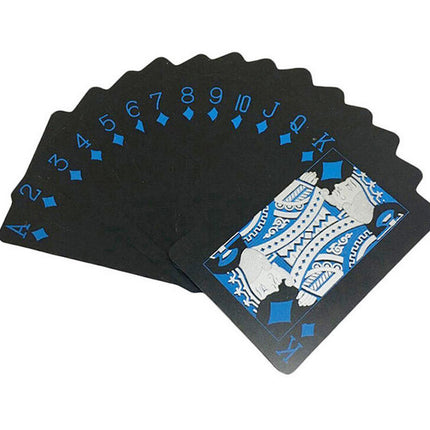 Waterproof Black Plastic Poker Board Game Card PVC Magic Playing Card Solitaire