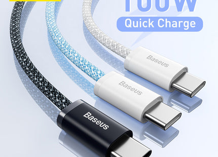 Suitable For Mobile Phone Tablet QC PD Fast Charge Transmission Braided Cable 100W