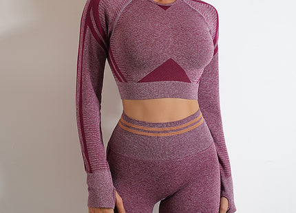 Seamless Yoga Pants Sports Gym Fitness Leggings Or Long Sleeve Tops Outfits Butt Lifting Slim Workout Sportswear Clothing
