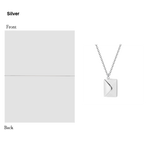 Silver Necklace Women Envelope Lover Letter Pendant Best Gifts For Girlfriend