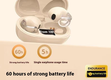 New Bluetooth Headset Clip-on Noise Reduction High Sound Quality Ultra-long Life Battery