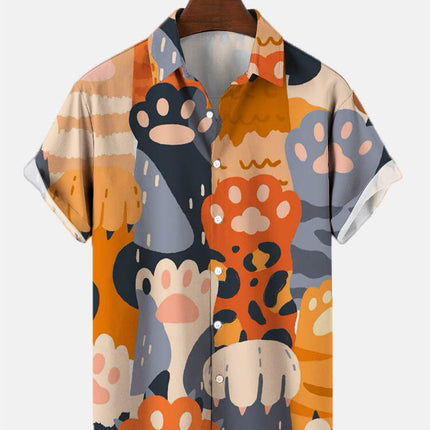 Men's 3D Fashion Printed Hawaiian Cartoon Shirt