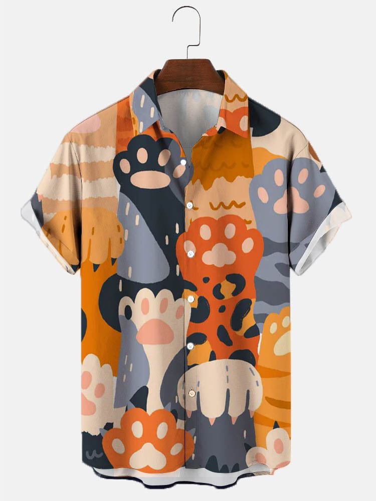 Men's 3D Fashion Printed Hawaiian Cartoon Shirt