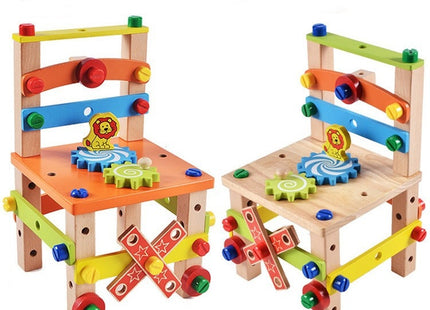 Children's Chair Building Block Toys