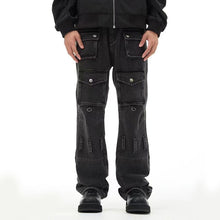American Retro Multi-pocket Jeans For Men And Women