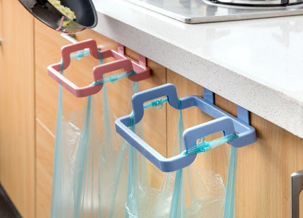 Eco-Friendly Kitchen Door Back Hanging Style Cabinet Stand Trash Garbage Bags Support Holder