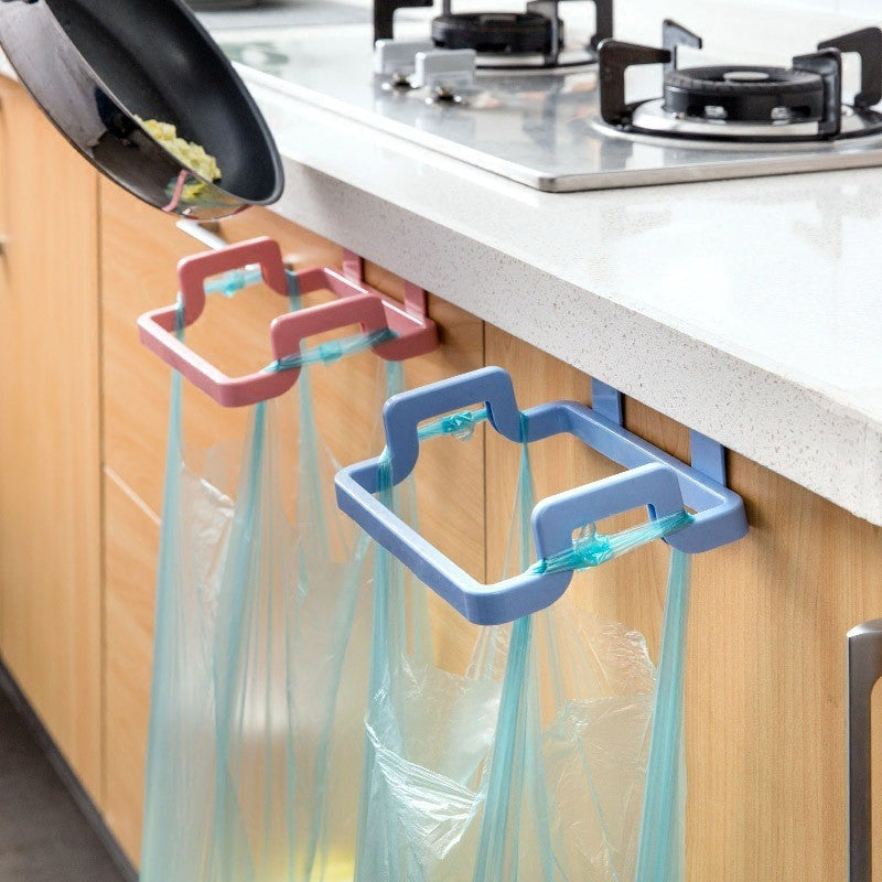 Soporte Colgador de Bolsas de Basura para Puerta Trasera de Cocina Ecológico con Estilo para Armario