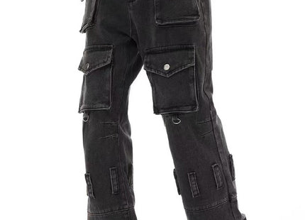 American Retro Multi-pocket Jeans For Men And Women