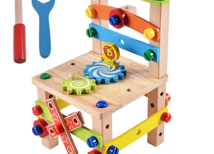 Children's Chair Building Block Toys