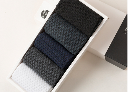 Men's Black Bamboo Fiber Men's In Tube Socks