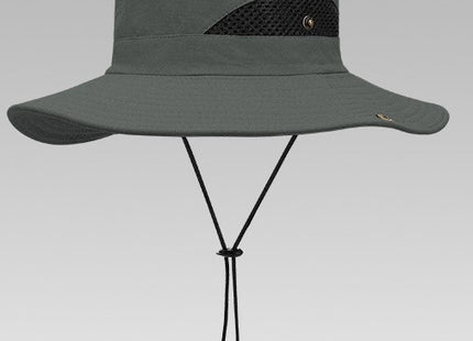 Summer Fisherman Hat Sunscreen UV Breathable Wearable Fishing Sunshade Mountaineering Big Brim Hat