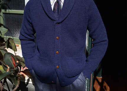Thick Vintage Knitted Cardigan For Men Retro