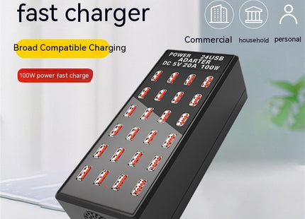 USB Fast Charging 24 Port Charger