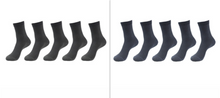 5 Pairs Bamboo Fiber Socks Men's Mid-calf Breathable Socks Business Men's Socks Solid Color