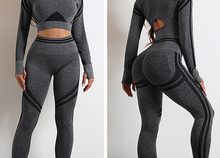 Seamless Yoga Pants Sports Gym Fitness Leggings Or Long Sleeve Tops Outfits Butt Lifting Slim Workout Sportswear Clothing