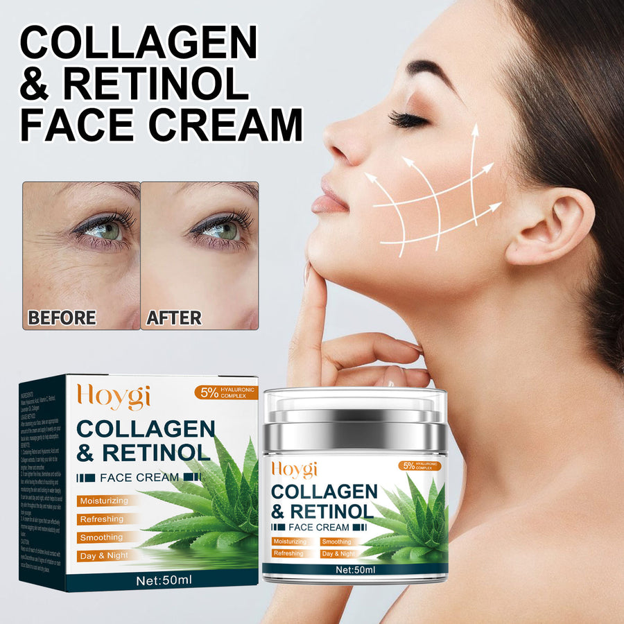 Crema Facial Hidratante con Colágeno y Retinol