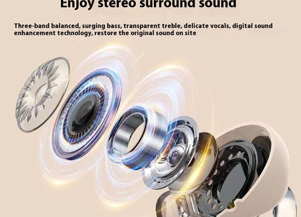 New Bluetooth Headset Clip-on Noise Reduction High Sound Quality Ultra-long Life Battery