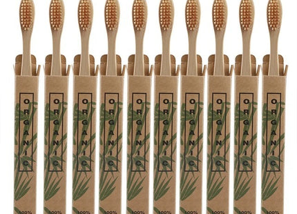 10 Bamboo toothbrushes