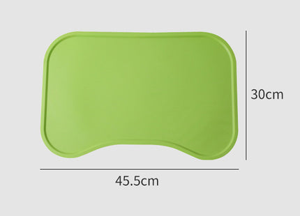 Dog Food Mat For Floors Waterproof,Thicker Cat Food Mat Non-Slip,Dog Bowl Mats For Food And Water,Pet Feeding Mat Silicone,Raised Edges To Prevent Tray For Dog Bowls